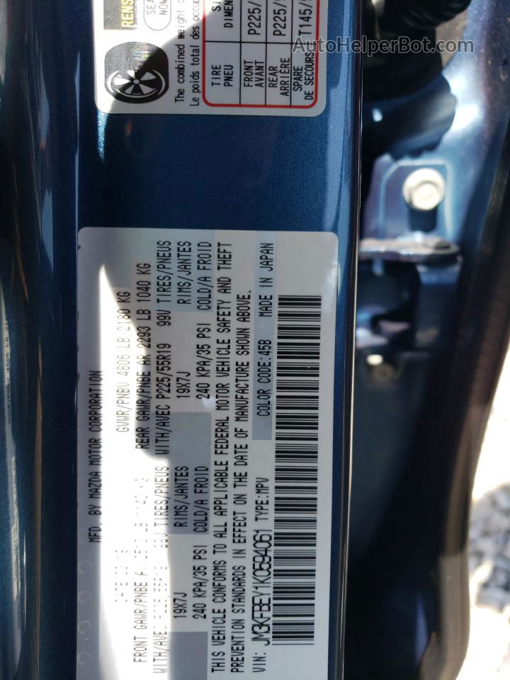 2019 Mazda Cx-5 Signature Blue vin: JM3KFBEY1K0594061
