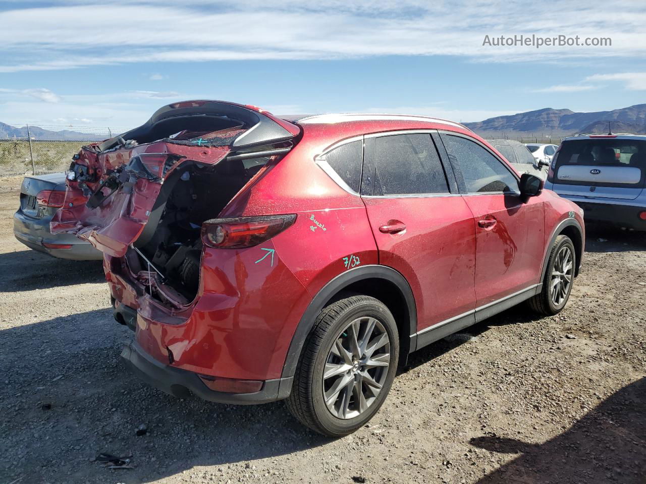 2021 Mazda Cx-5 Signature Red vin: JM3KFBEY1M0436998