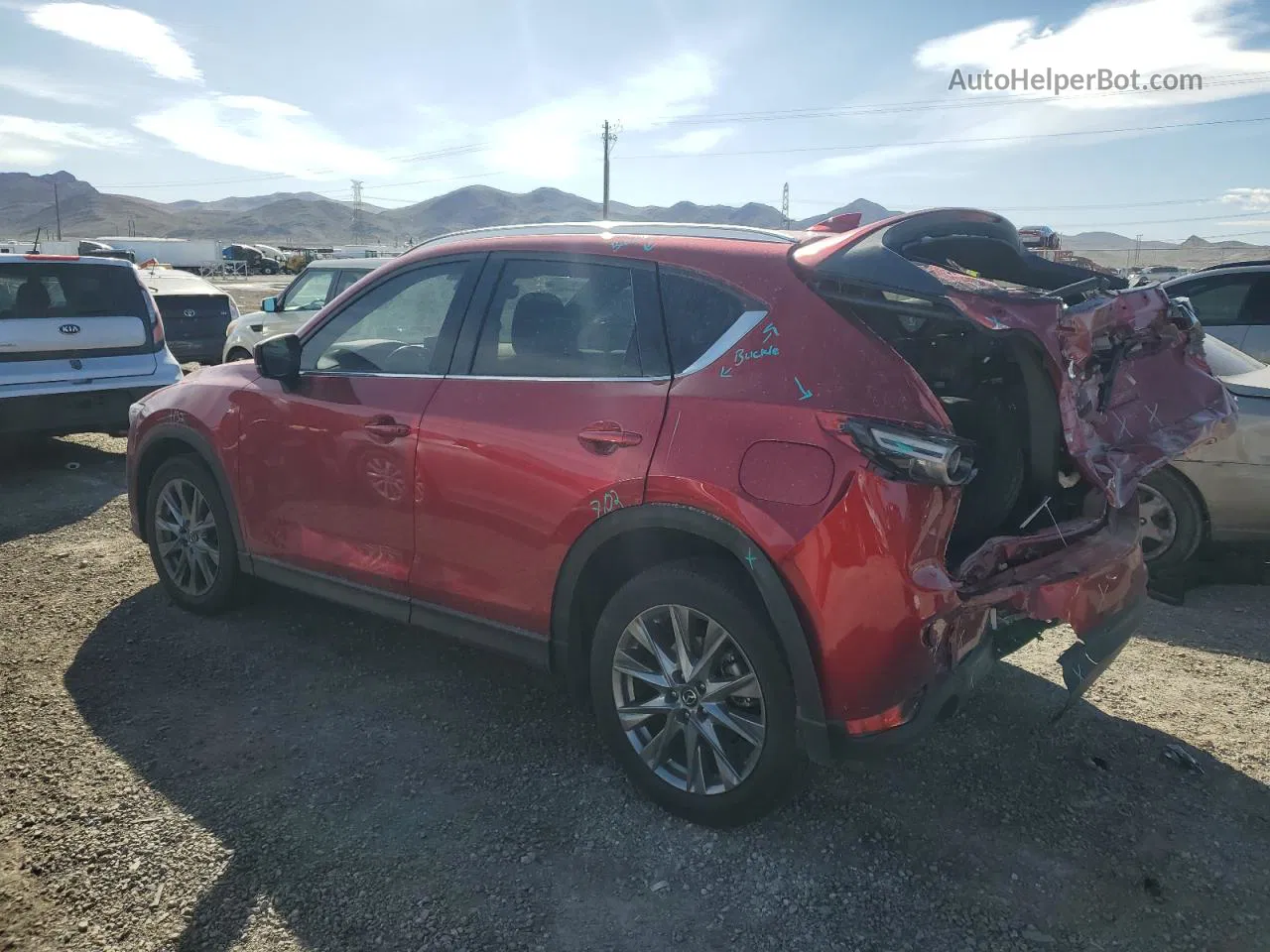 2021 Mazda Cx-5 Signature Красный vin: JM3KFBEY1M0436998