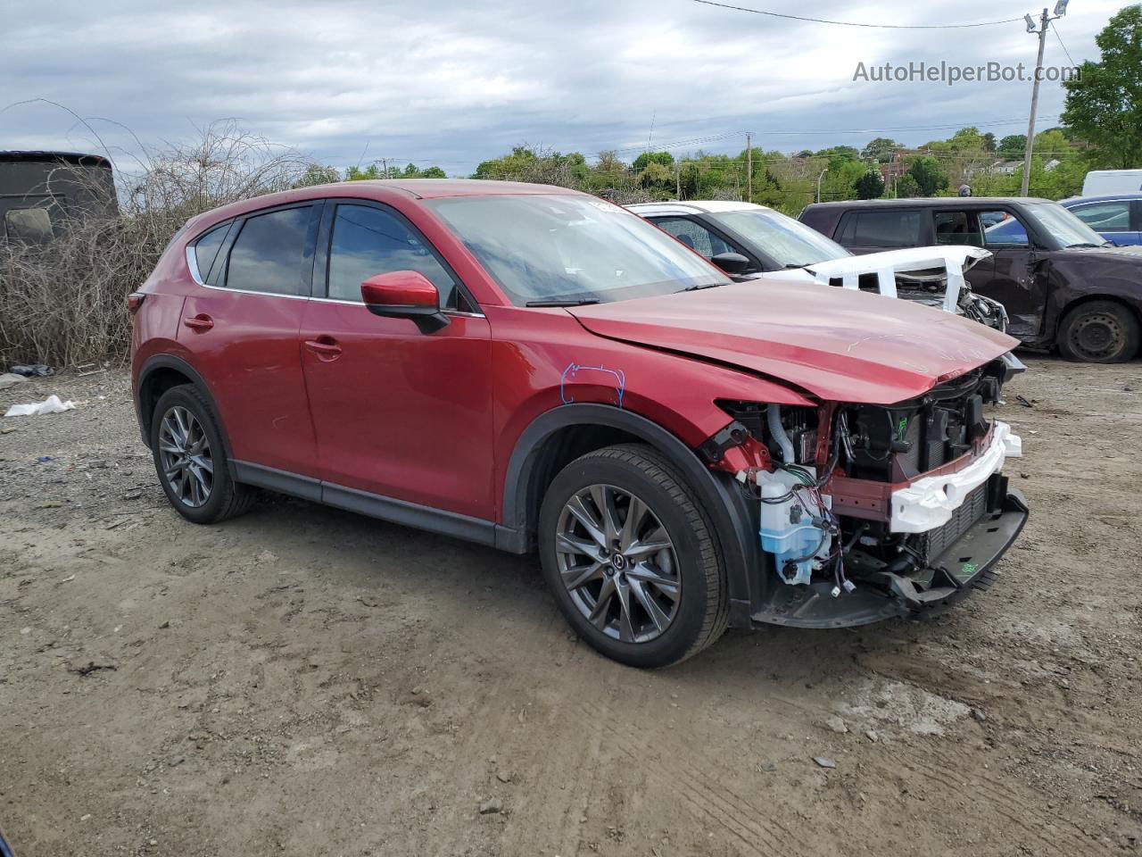 2021 Mazda Cx-5 Signature Red vin: JM3KFBEY3M0475835