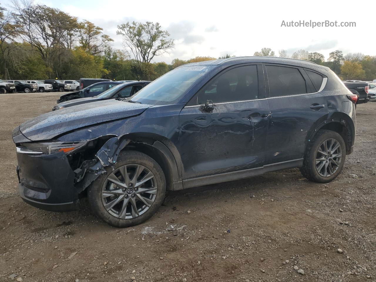 2021 Mazda Cx-5 Signature Blue vin: JM3KFBEY9M0436375