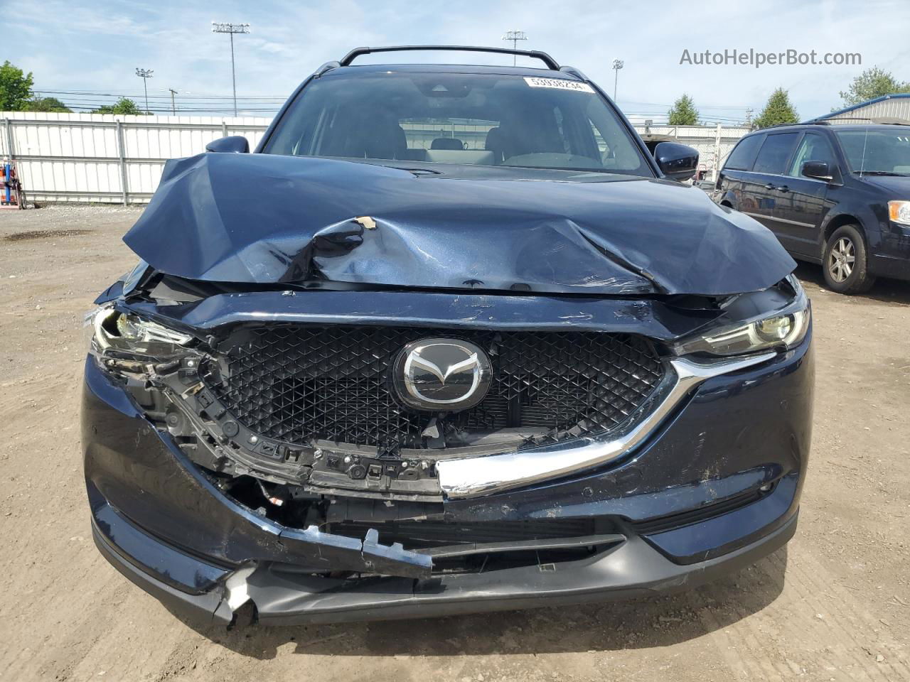 2021 Mazda Cx-5 Signature Blue vin: JM3KFBEY9M0439616