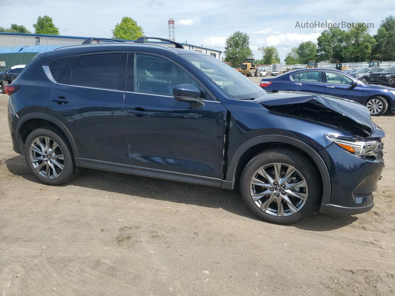 2021 Mazda Cx-5 Signature Blue vin: JM3KFBEY9M0439616