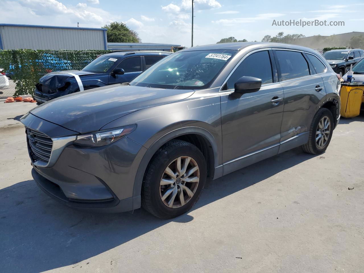 2018 Mazda Cx-9 Touring Gray vin: JM3TCACY2J0210359