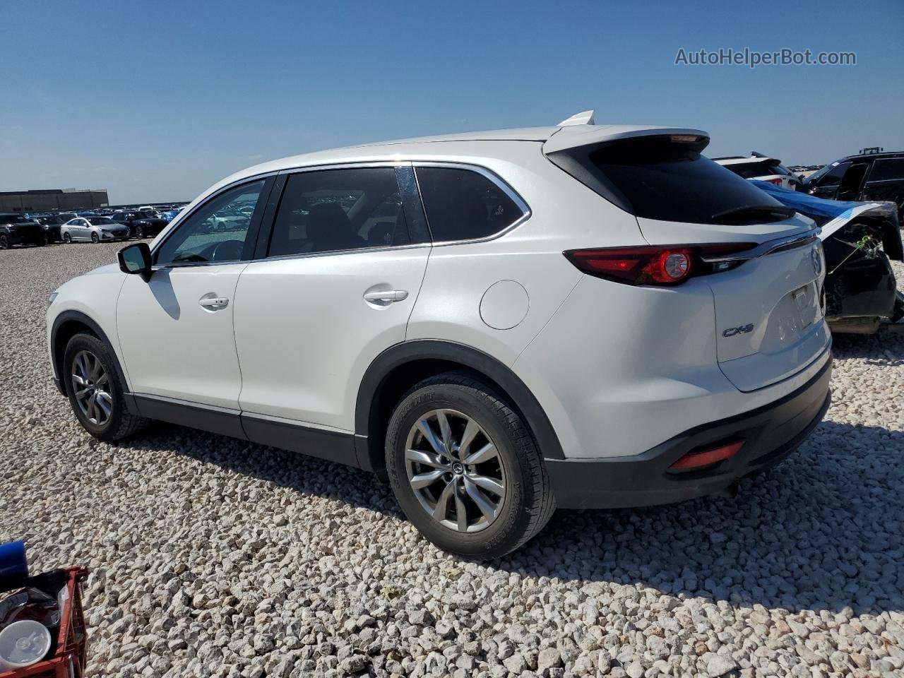 2018 Mazda Cx-9 Touring White vin: JM3TCACY4J0219015