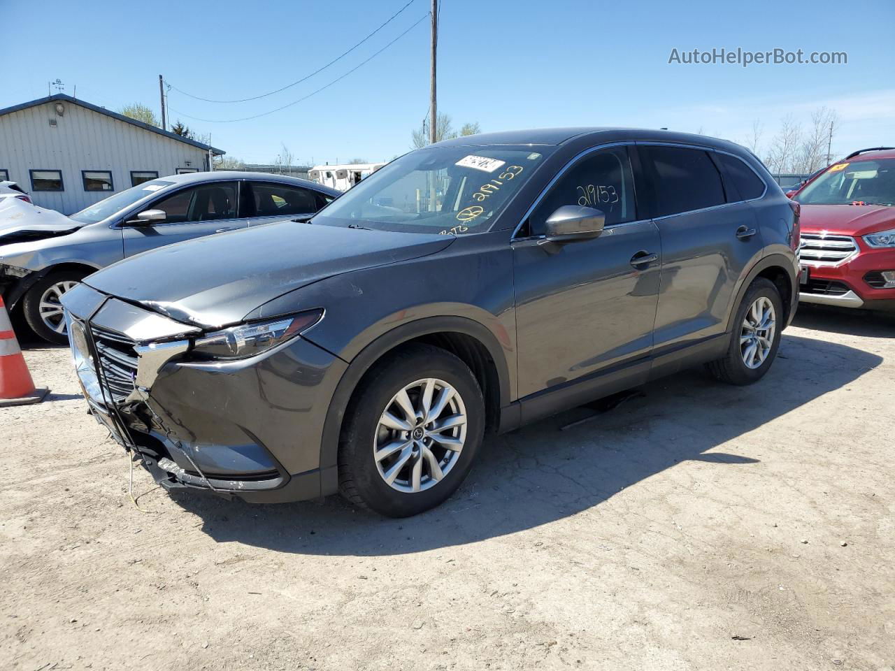 2018 Mazda Cx-9 Touring Gray vin: JM3TCACY5J0219153