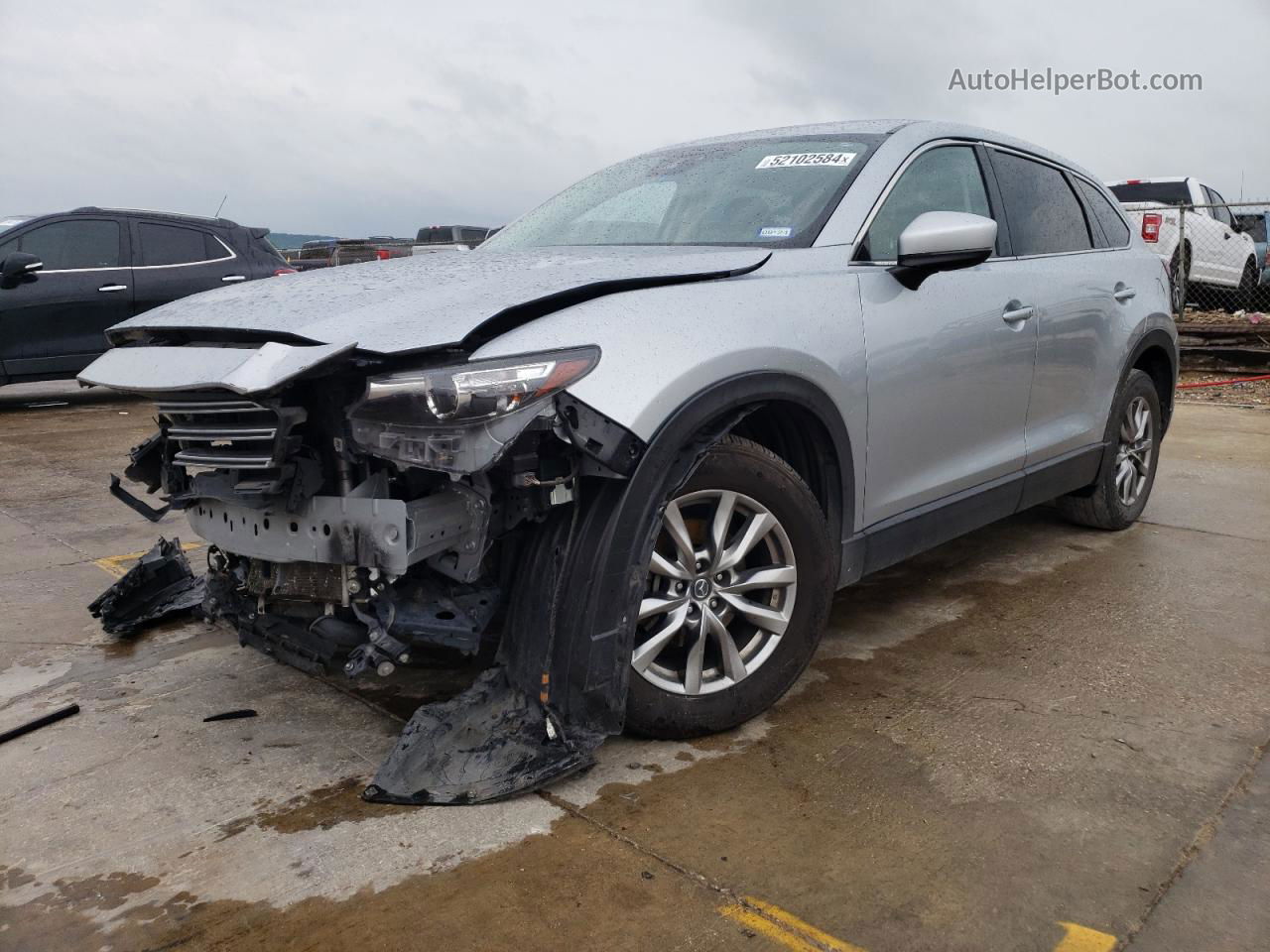 2018 Mazda Cx-9 Touring Silver vin: JM3TCACY6J0222207