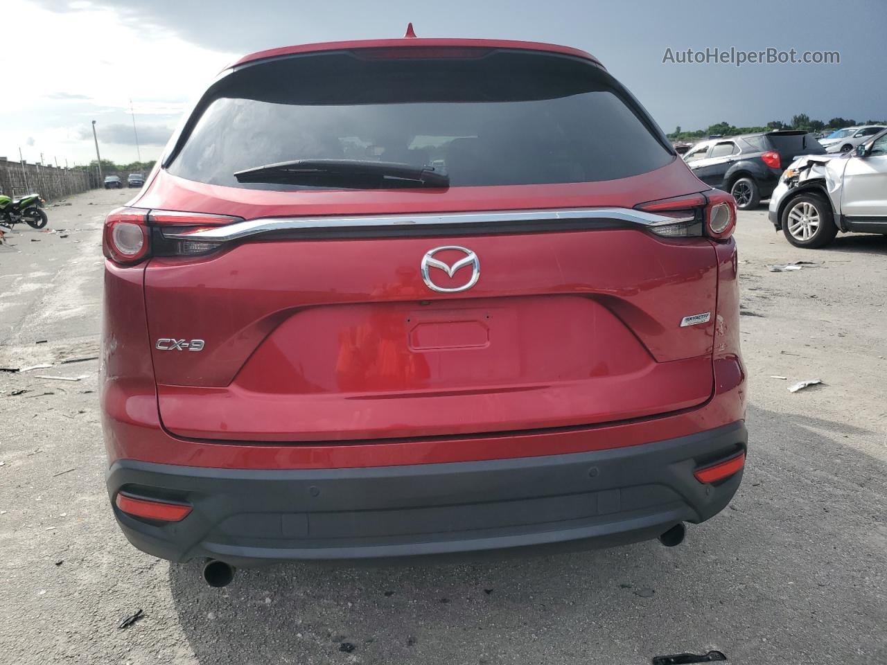 2018 Mazda Cx-9 Touring Red vin: JM3TCACY7J0234396