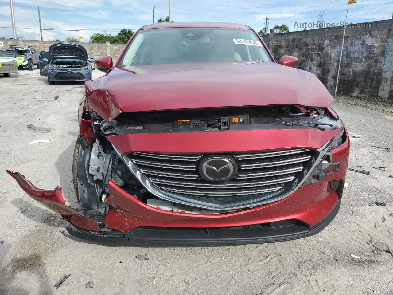 2018 Mazda Cx-9 Touring Red vin: JM3TCACY7J0234396