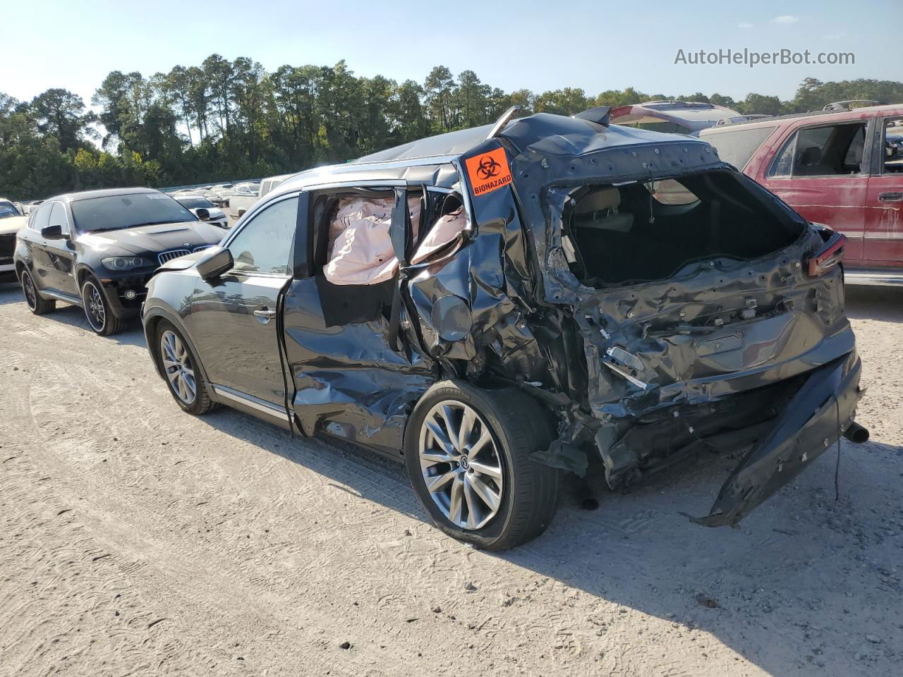 2018 Mazda Cx-9 Grand Touring Gray vin: JM3TCADY6J0208788