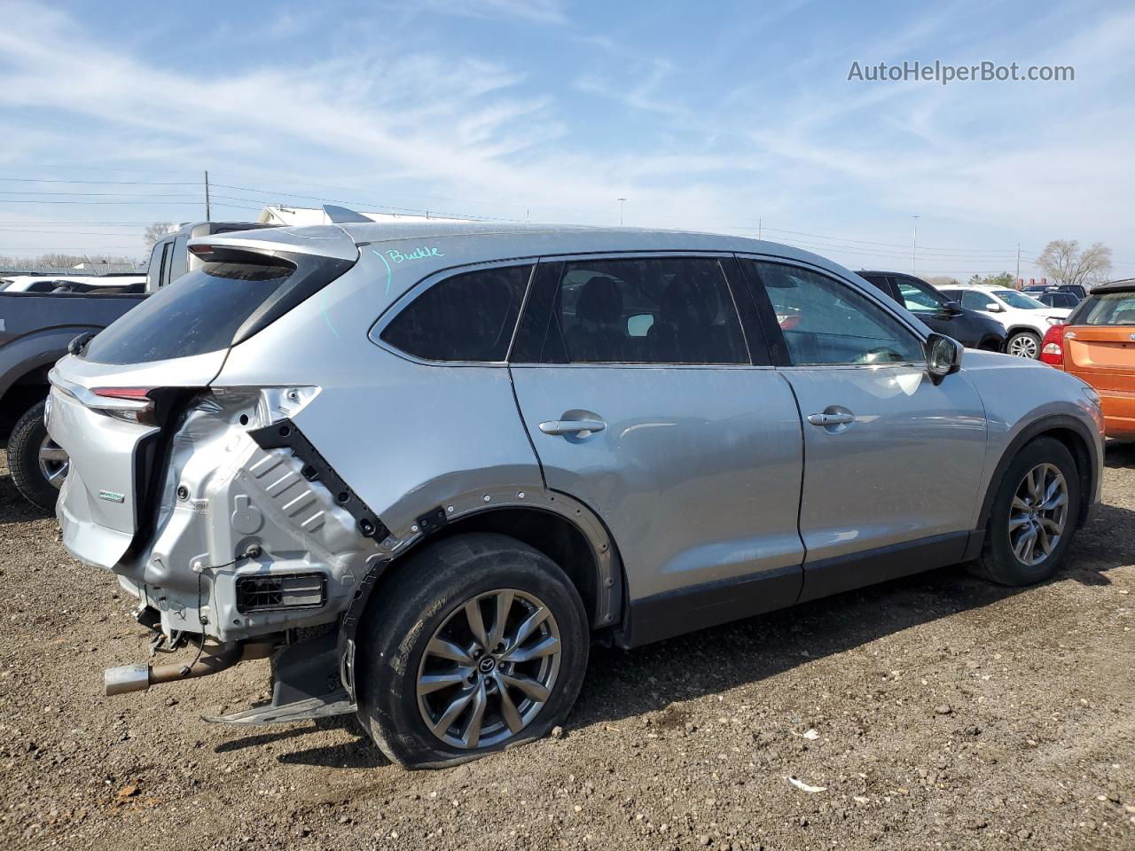 2018 Mazda Cx-9 Touring Silver vin: JM3TCBCY0J0226677