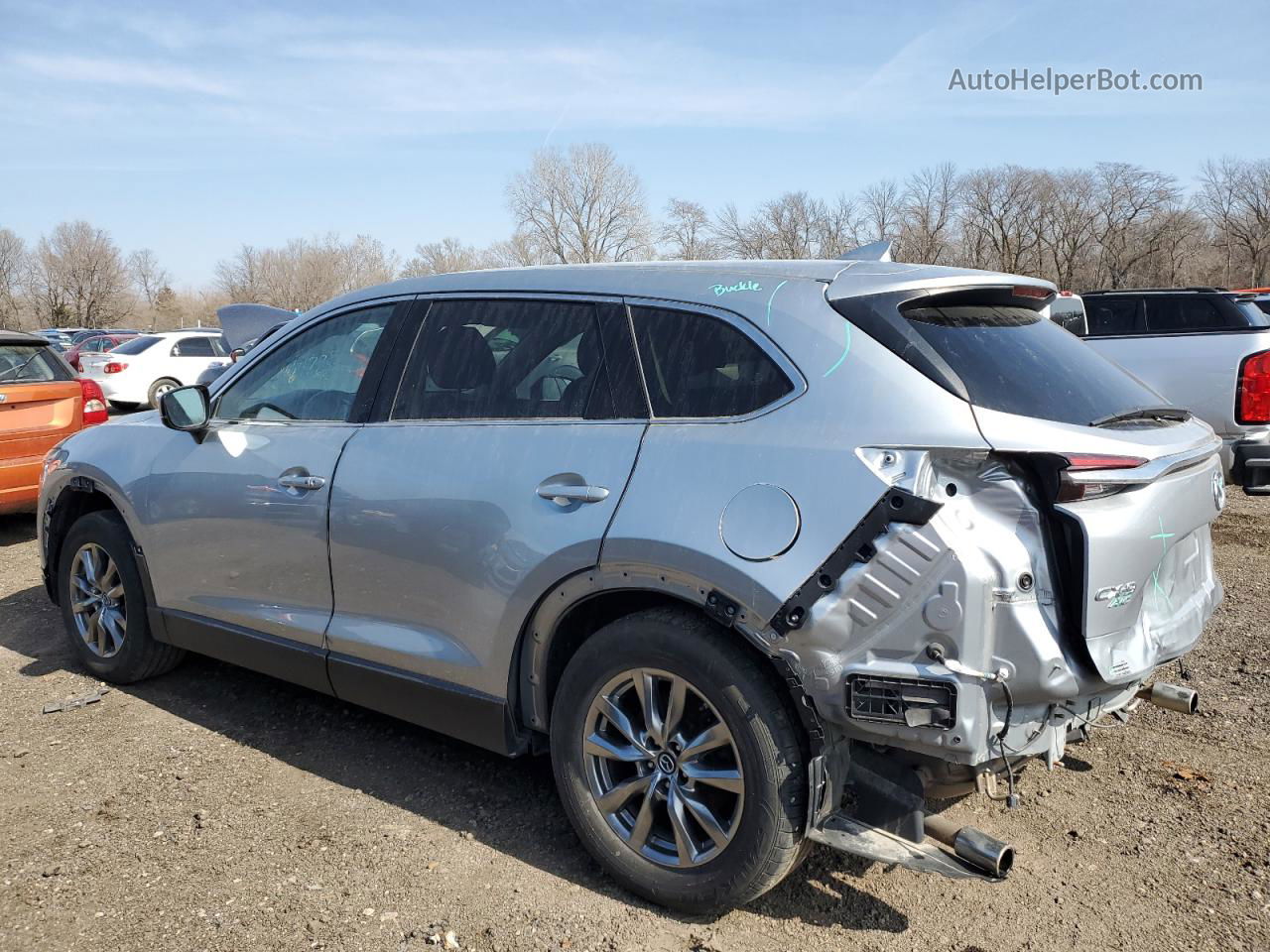 2018 Mazda Cx-9 Touring Silver vin: JM3TCBCY0J0226677