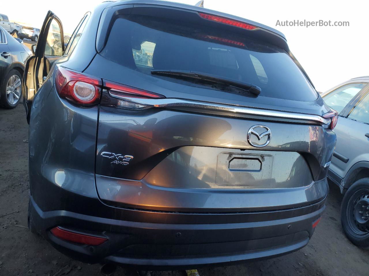 2018 Mazda Cx-9 Touring Gray vin: JM3TCBCY0J0228235