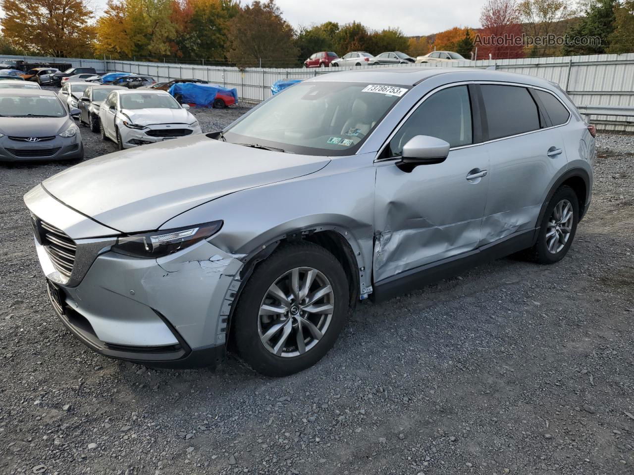 2018 Mazda Cx-9 Touring Silver vin: JM3TCBCY3J0216404