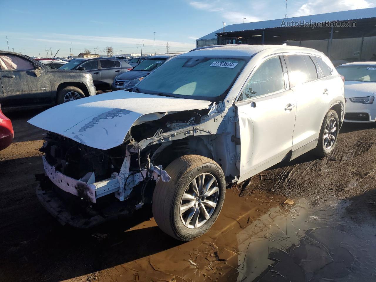 2018 Mazda Cx-9 Touring White vin: JM3TCBCY5J0204903