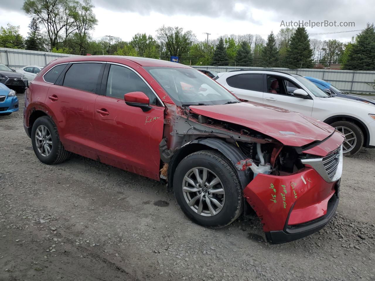 2018 Mazda Cx-9 Touring Красный vin: JM3TCBCY6J0214338