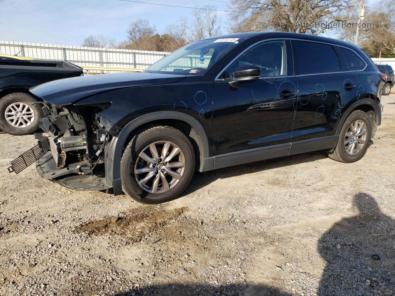 2018 Mazda Cx-9 Touring Black vin: JM3TCBCY7J0204756