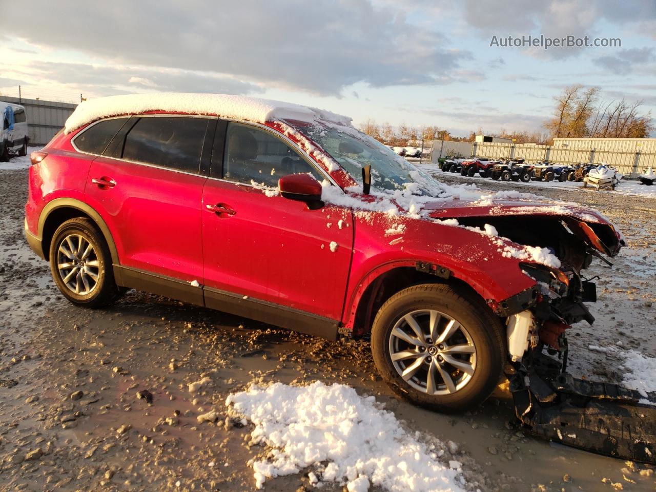 2018 Mazda Cx-9 Touring Red vin: JM3TCBCY7J0213702