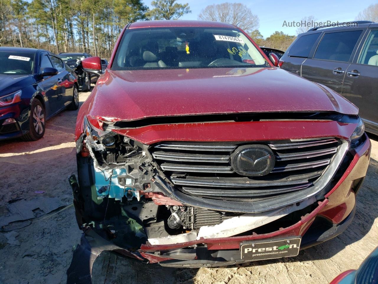 2018 Mazda Cx-9 Touring Red vin: JM3TCBCY8J0226684