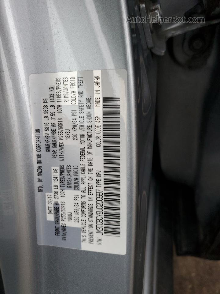 2018 Mazda Cx-9 Touring Silver vin: JM3TCBCY9J0200997