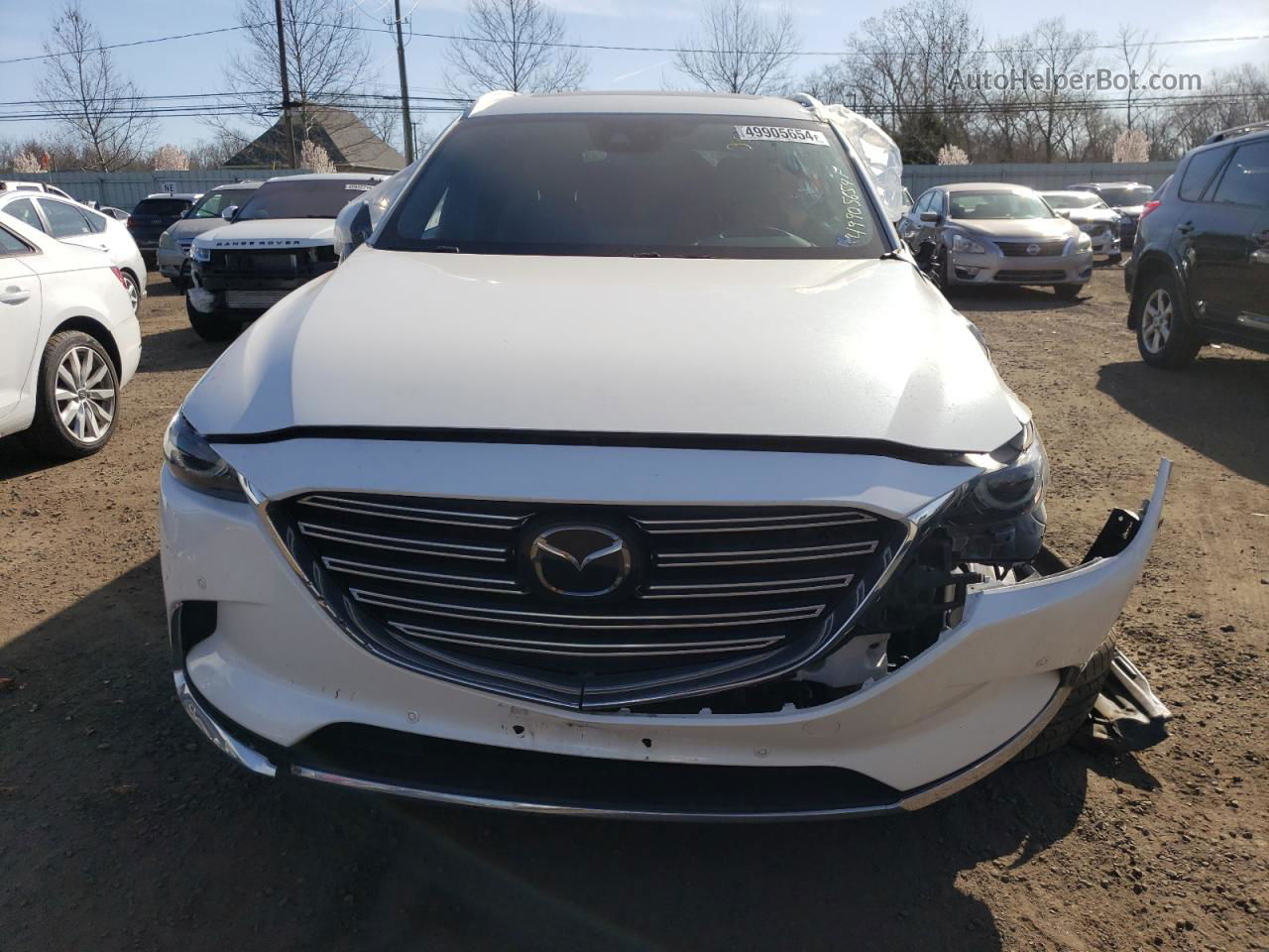 2018 Mazda Cx-9 Grand Touring White vin: JM3TCBDY0J0228640