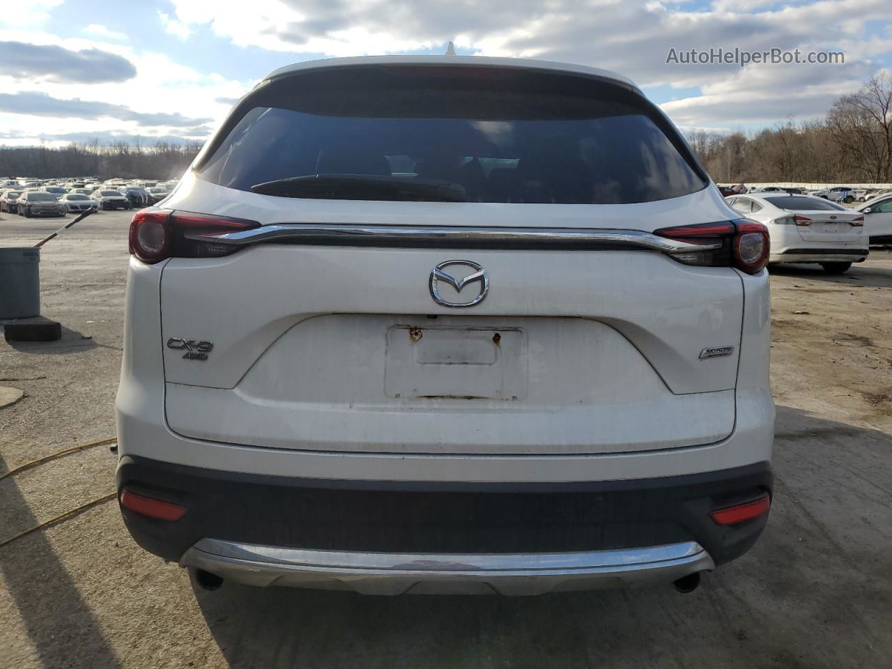 2018 Mazda Cx-9 Grand Touring White vin: JM3TCBDY1J0204587