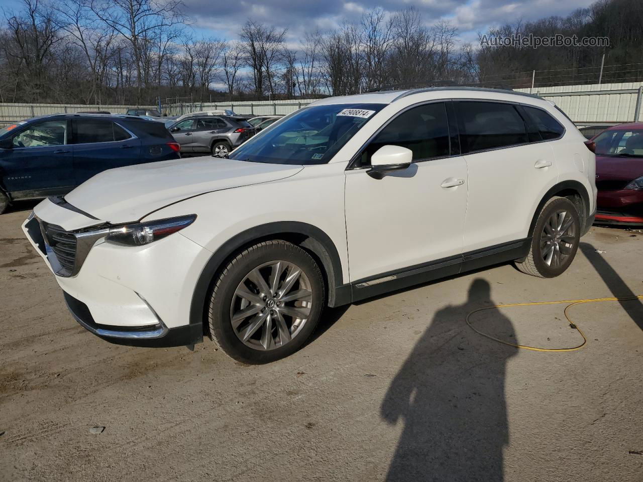 2018 Mazda Cx-9 Grand Touring White vin: JM3TCBDY1J0204587