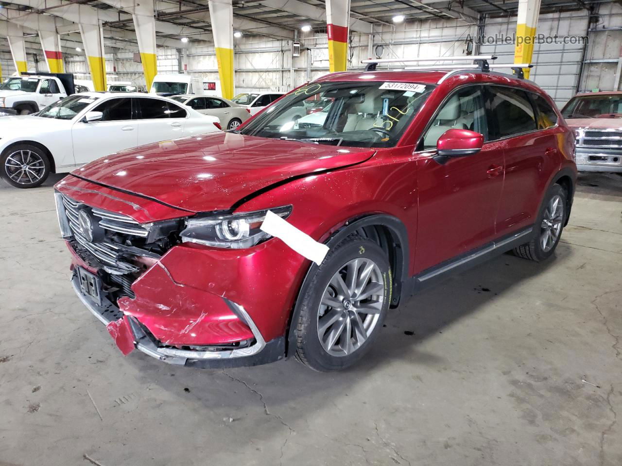 2018 Mazda Cx-9 Grand Touring Burgundy vin: JM3TCBDY2J0220832