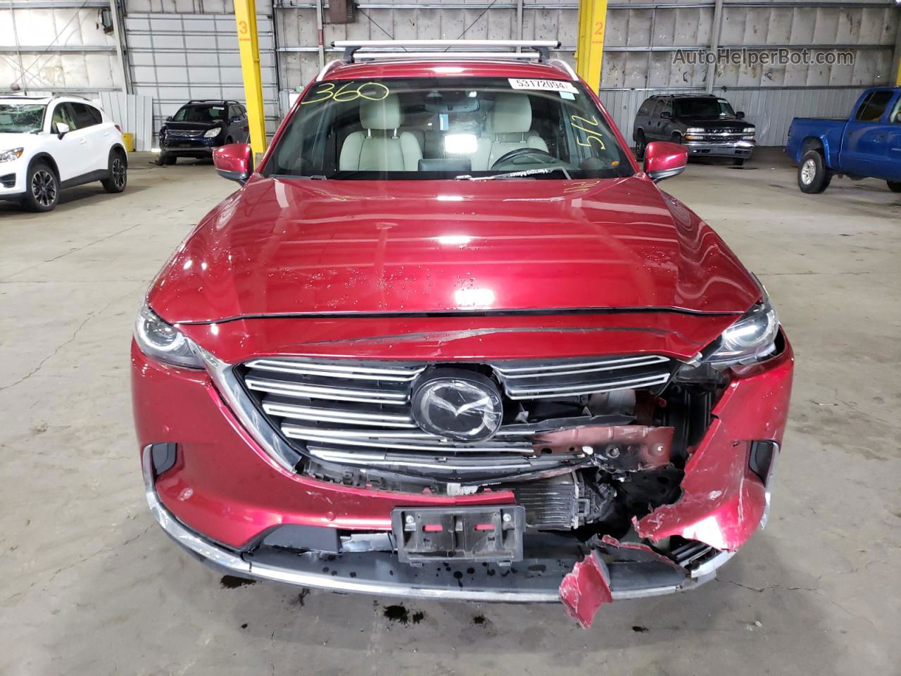 2018 Mazda Cx-9 Grand Touring Burgundy vin: JM3TCBDY2J0220832