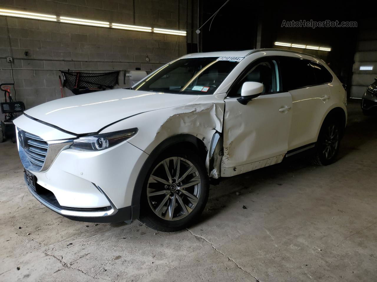 2018 Mazda Cx-9 Grand Touring White vin: JM3TCBDY4J0210657