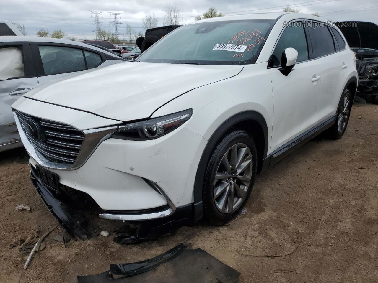 2018 Mazda Cx-9 Grand Touring White vin: JM3TCBDY5J0224132