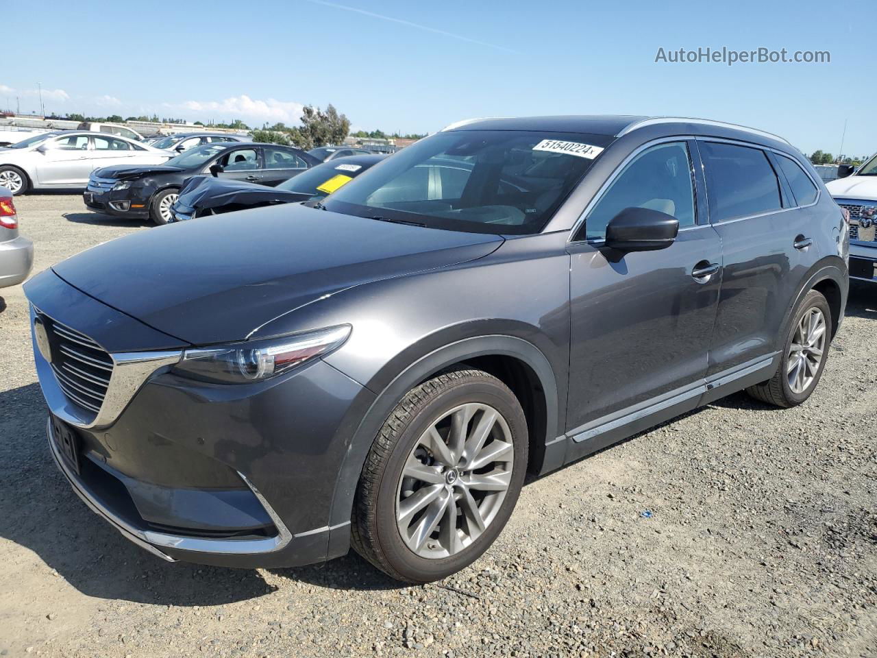 2018 Mazda Cx-9 Grand Touring Charcoal vin: JM3TCBDY6J0201202