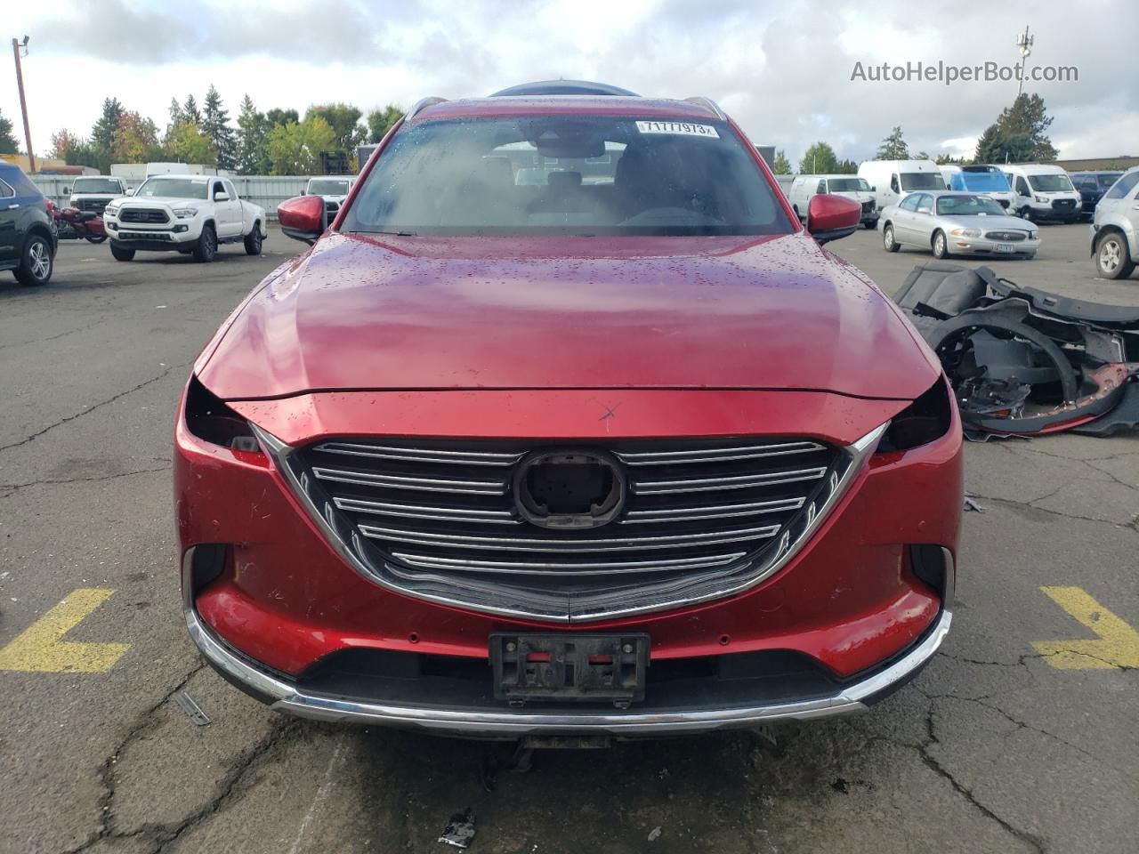 2018 Mazda Cx-9 Grand Touring Red vin: JM3TCBDY8J0201637