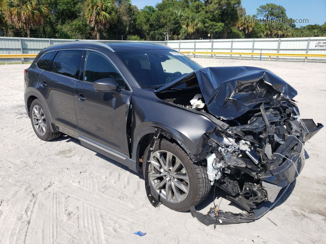 2018 Mazda Cx-9 Grand Touring Gray vin: JM3TCBDY9J0209228