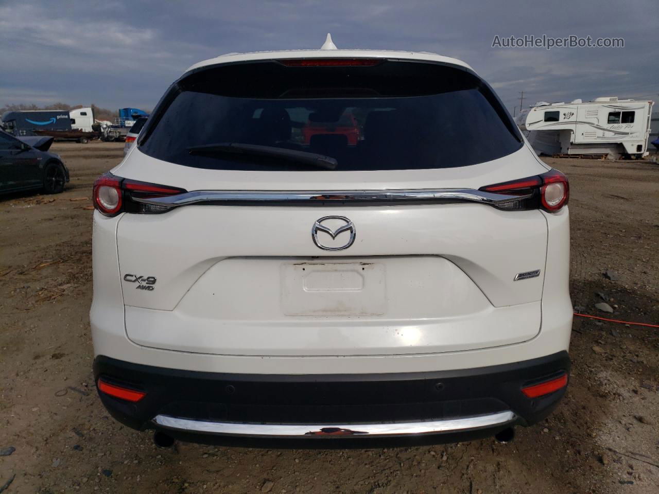 2018 Mazda Cx-9 Grand Touring White vin: JM3TCBDY9J0216731