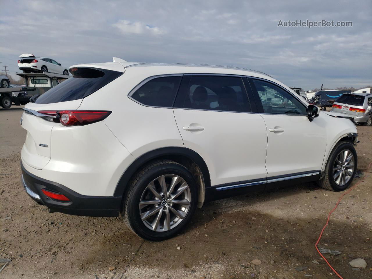 2018 Mazda Cx-9 Grand Touring White vin: JM3TCBDY9J0216731