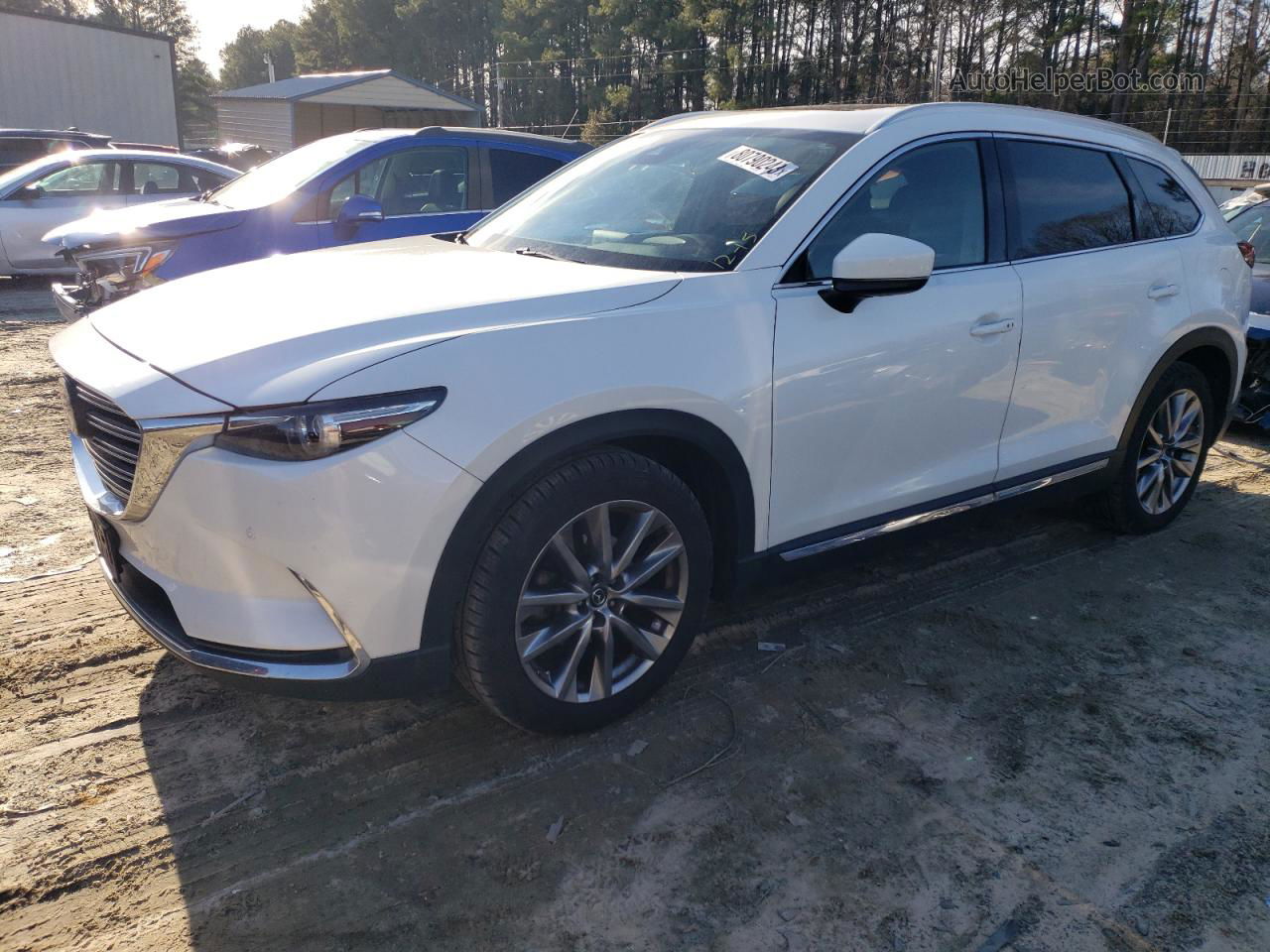 2018 Mazda Cx-9 Grand Touring White vin: JM3TCBDYXJ0222215