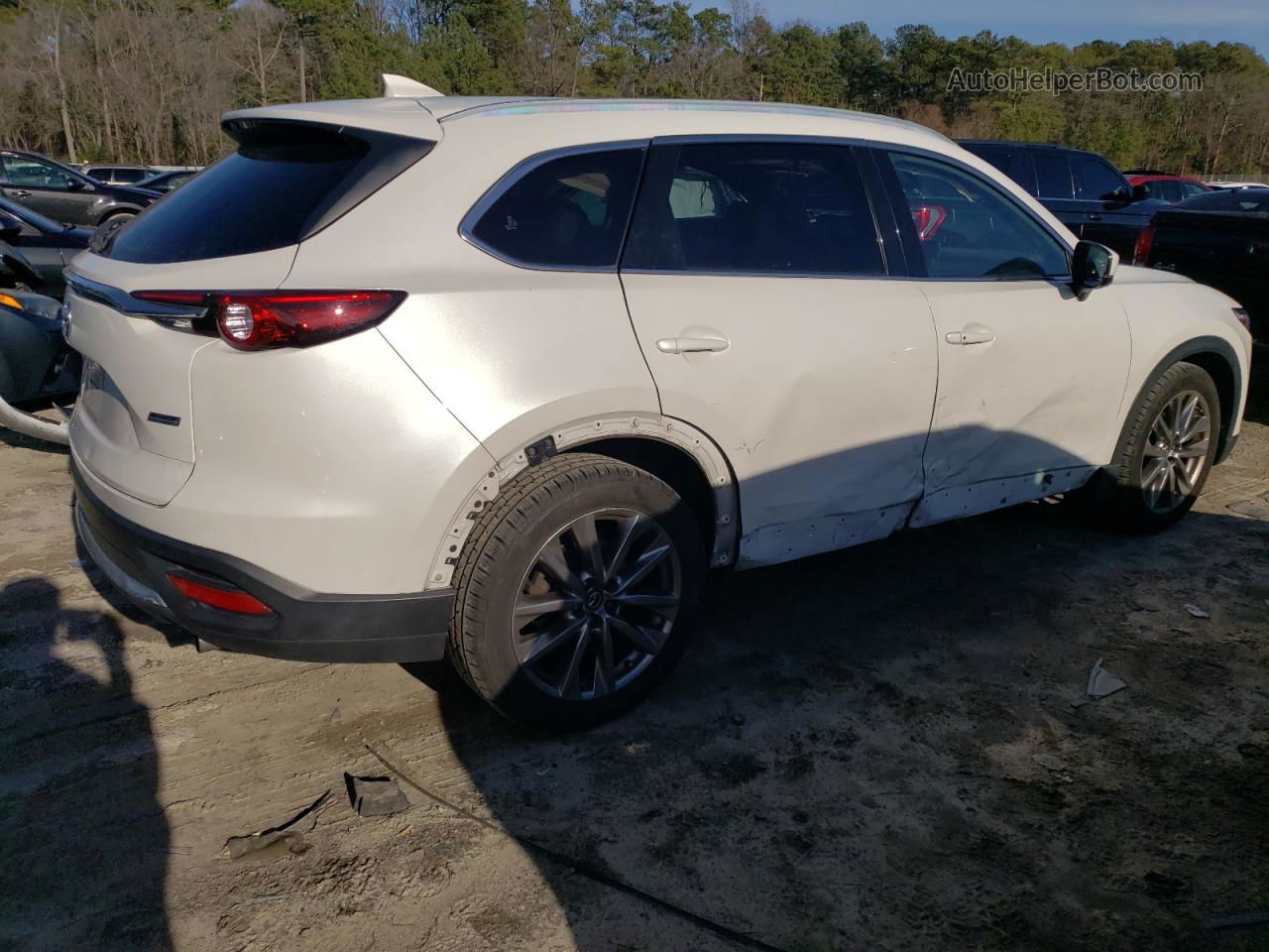 2018 Mazda Cx-9 Grand Touring White vin: JM3TCBDYXJ0222215