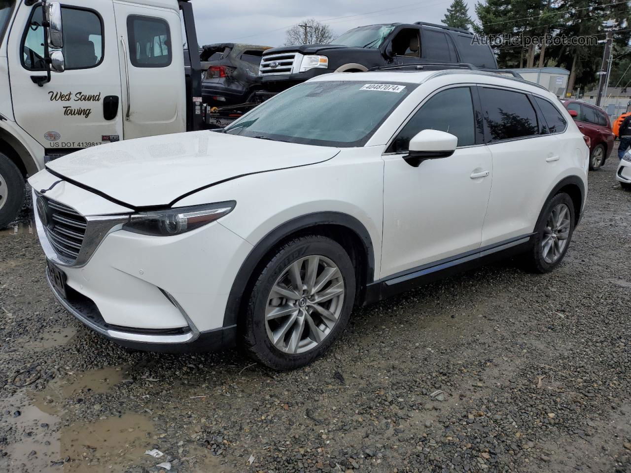 2018 Mazda Cx-9 Signature White vin: JM3TCBEY0J0214025