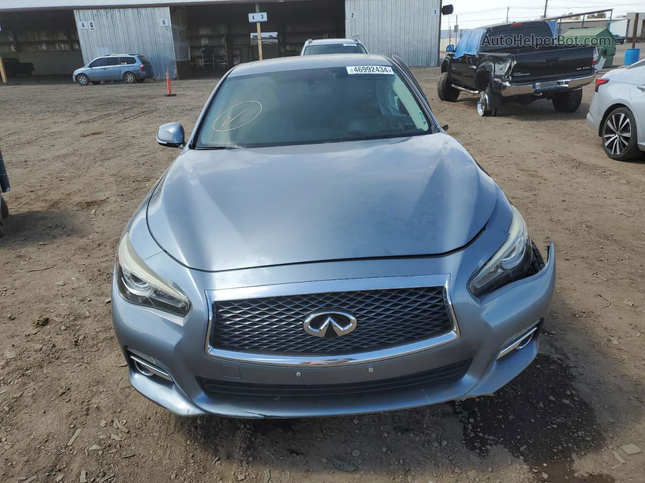 2015 Infiniti Q50 Base Blue vin: JN1BV7AP4FM330906