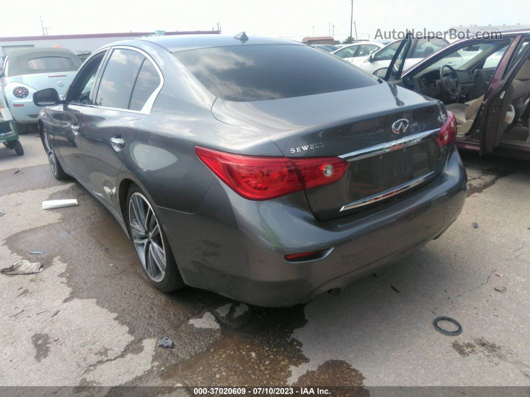 2015 Infiniti Q50 Hybrid Sport Gray vin: JN1AV7AP0FM790270