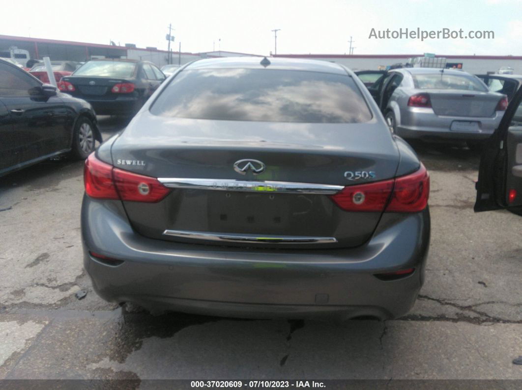 2015 Infiniti Q50 Hybrid Sport Gray vin: JN1AV7AP0FM790270