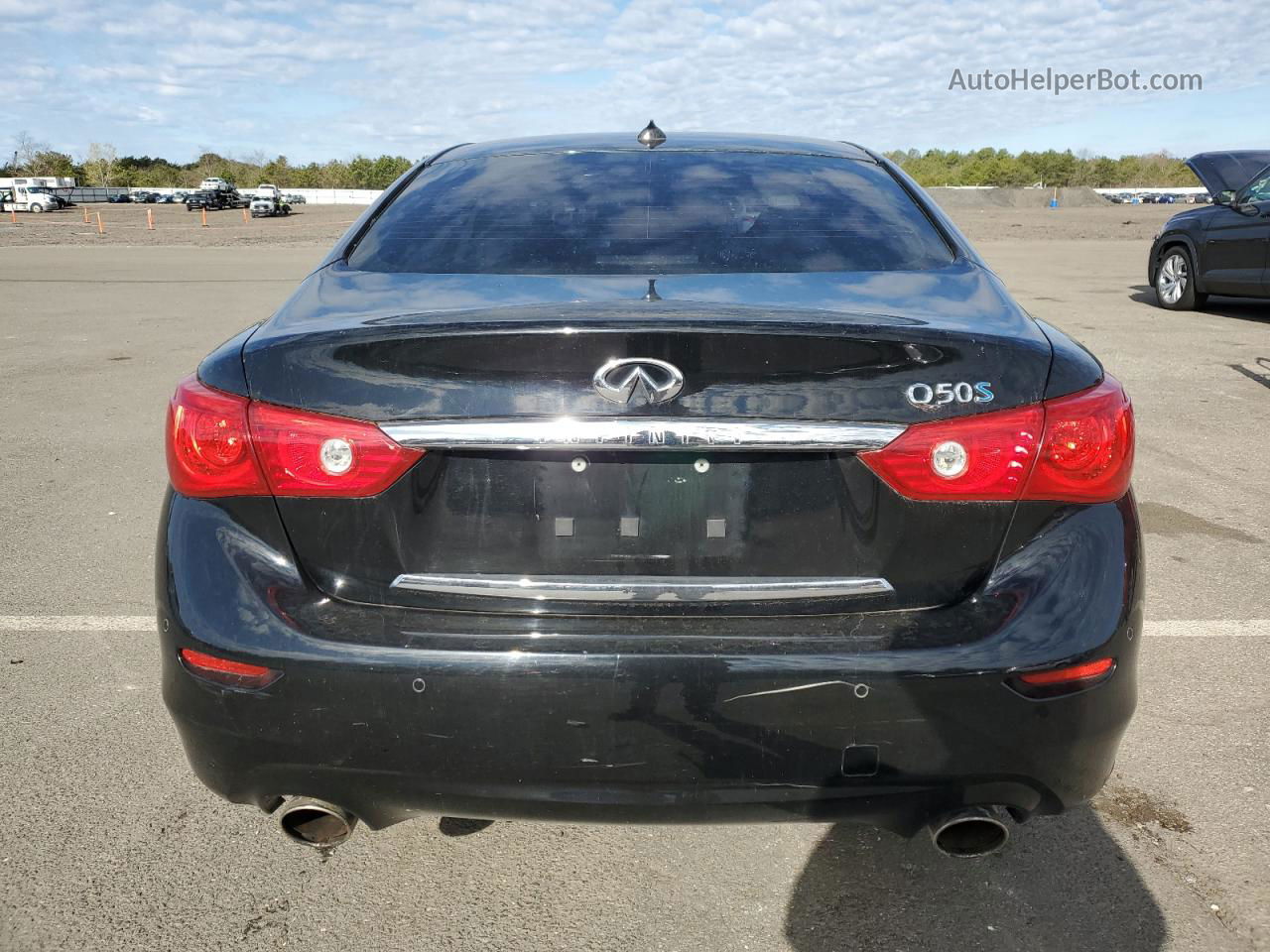 2014 Infiniti Q50 Hybrid Premium Черный vin: JN1AV7AP1EM692203