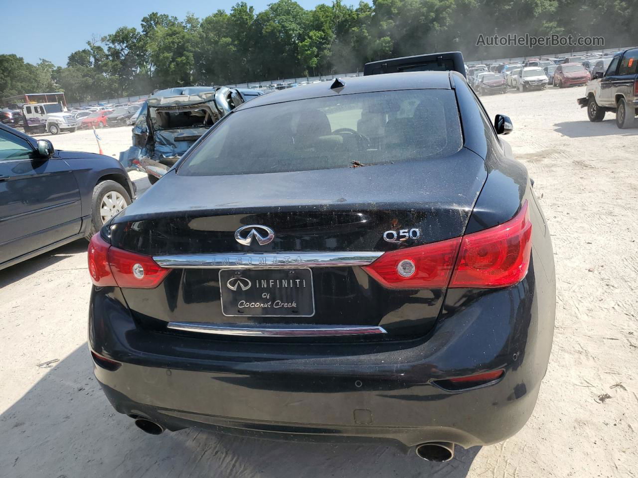 2014 Infiniti Q50 Hybrid Premium Black vin: JN1AV7AP1EM692301