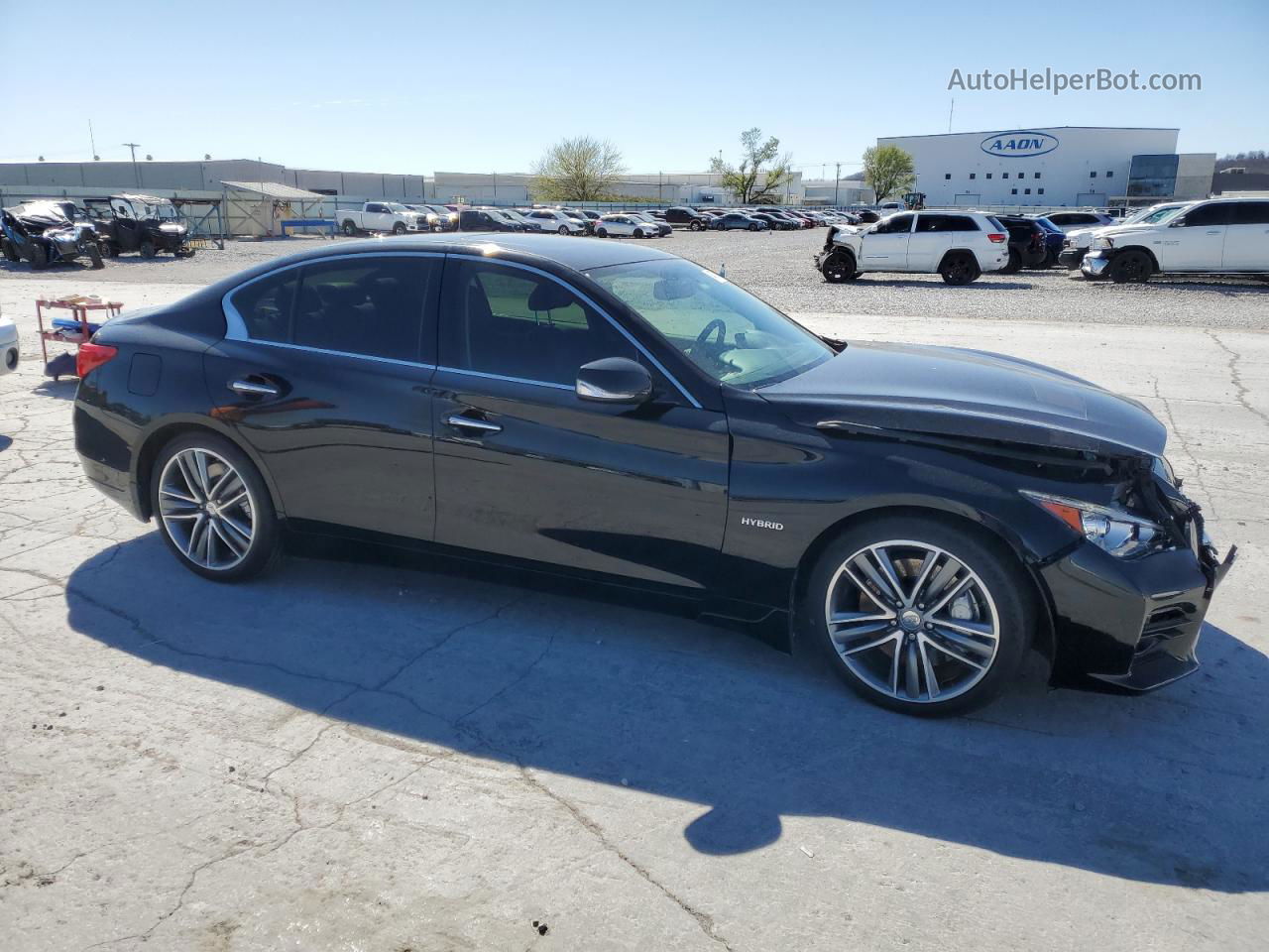 2014 Infiniti Q50 Hybrid Premium Black vin: JN1AV7AP2EM691979