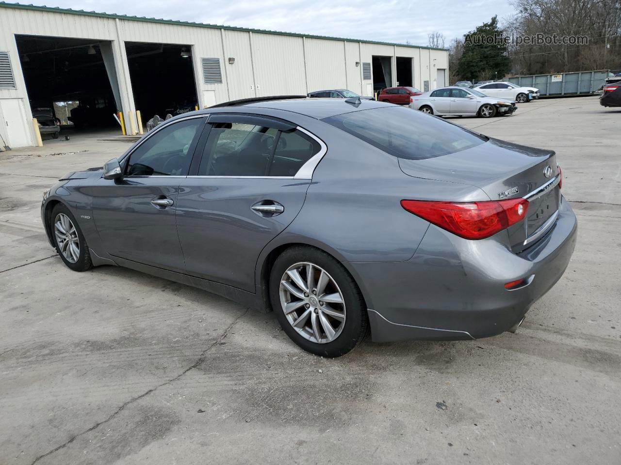 2014 Infiniti Q50 Hybrid Premium Gray vin: JN1AV7AP3EM691991