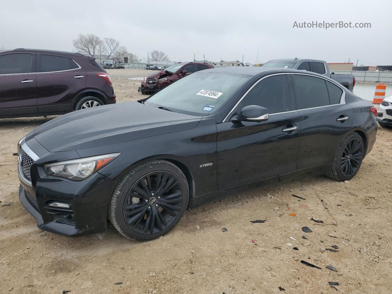 2014 Infiniti Q50 Hybrid Premium Black vin: JN1AV7AP3EM692123