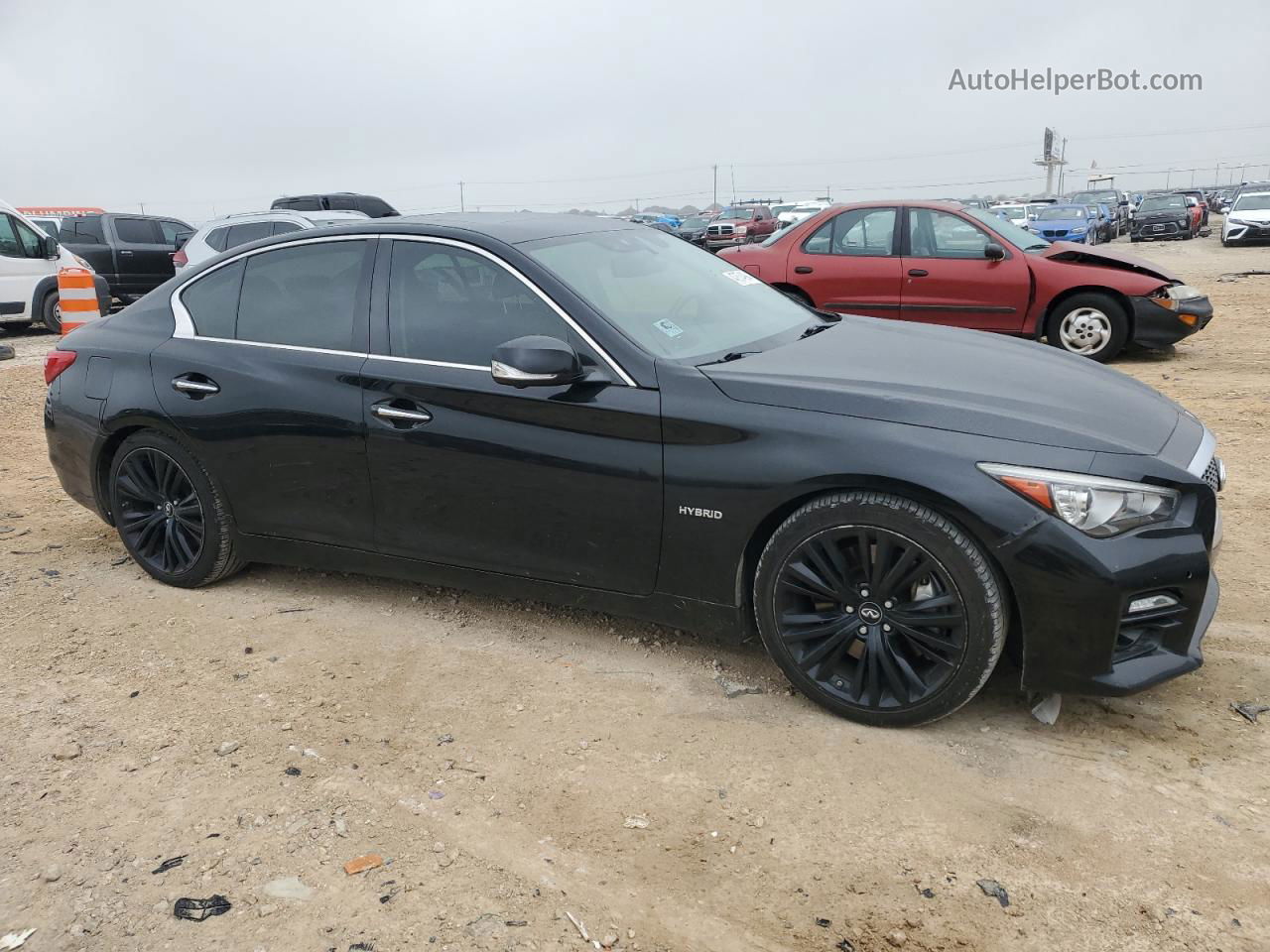 2014 Infiniti Q50 Hybrid Premium Black vin: JN1AV7AP3EM692123