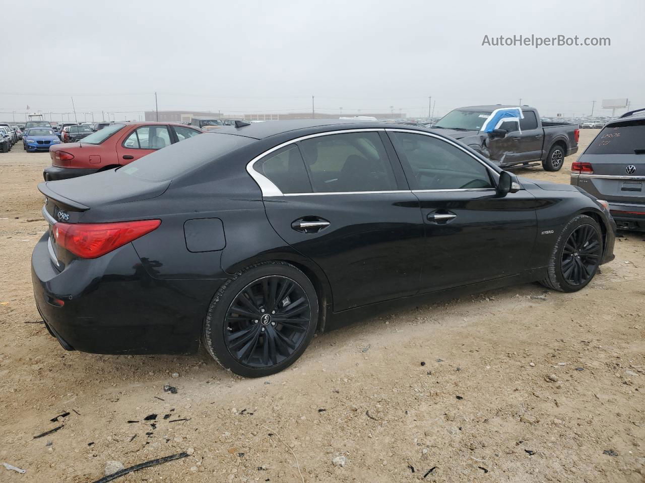 2014 Infiniti Q50 Hybrid Premium Black vin: JN1AV7AP3EM692123