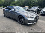 2014 Infiniti Q50   Gray vin: JN1AV7AP4EM690056